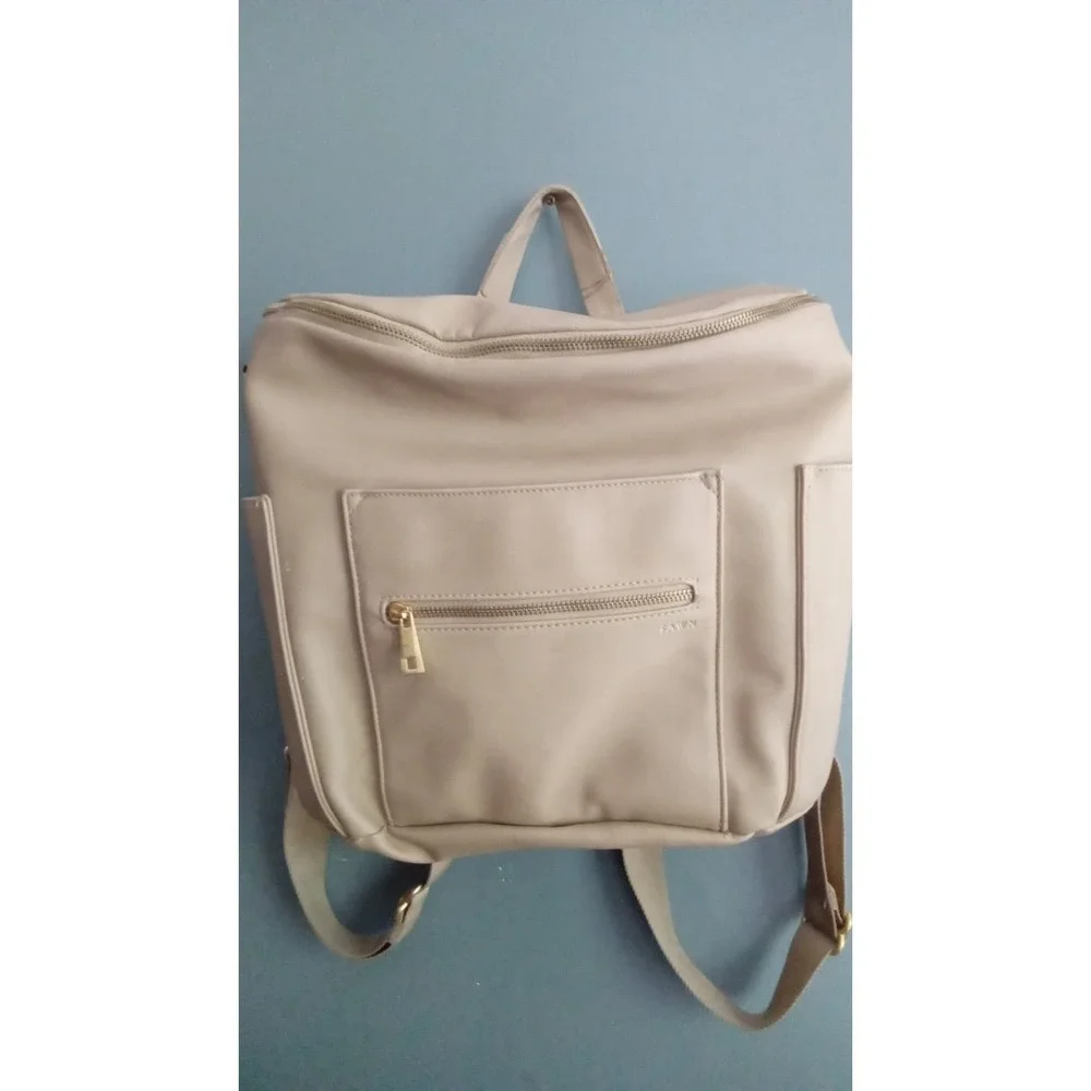 Fawn Design Backpack Convertible Diaper Bag‎ Blush Faux Leather